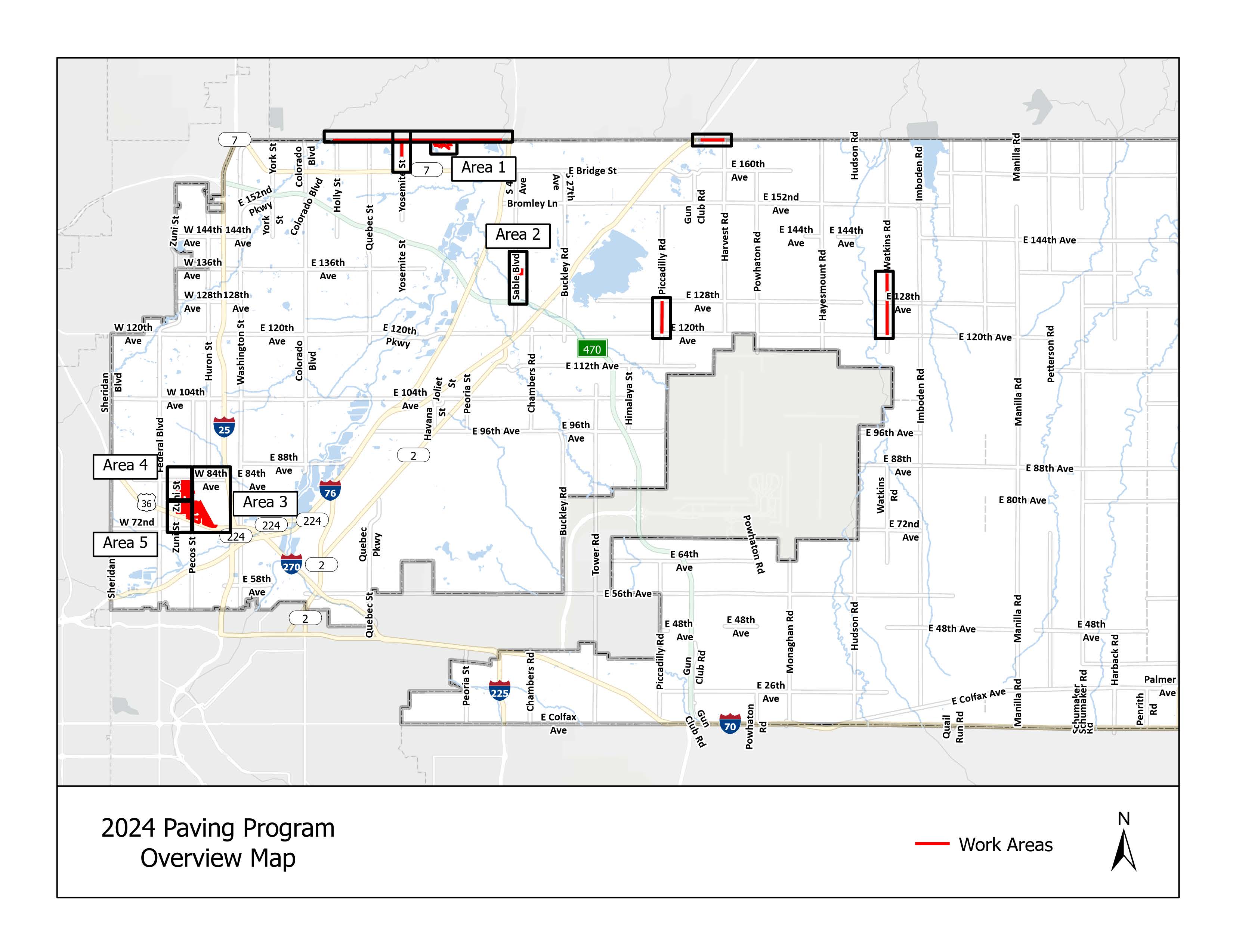 2024 Paving Program Overview Map