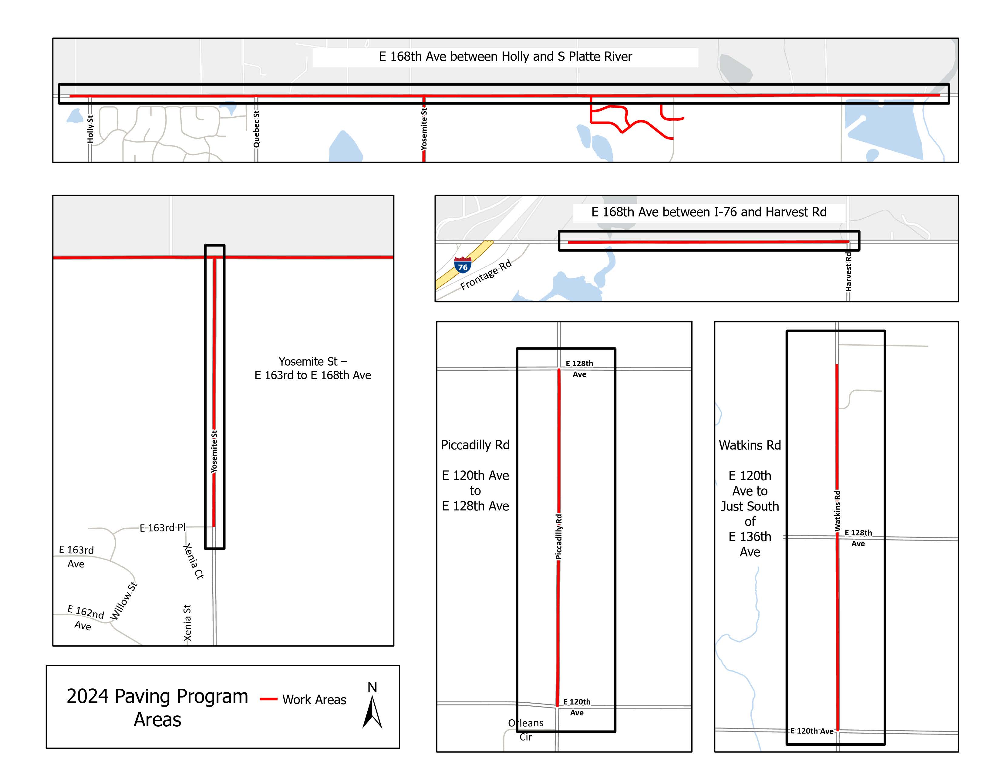 2024 Paving Program2024 Paving Program Areas