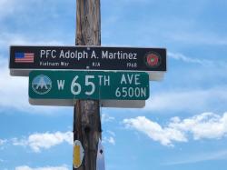 Veterans Memorial Sign at Federal Bvld. and 65th Avenue